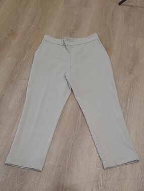 Rachel Zoe Khaki Chinos With Folded Hem